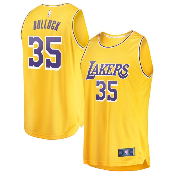 maglia Reggie Bullock 35 2020 los angeles lakers giallo