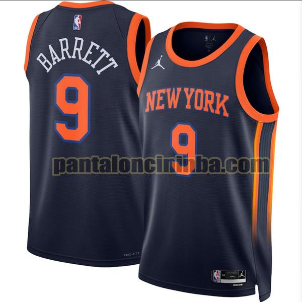 Maglie Uomo basket Barrett 9 New York Knicks Nero 2022 2023