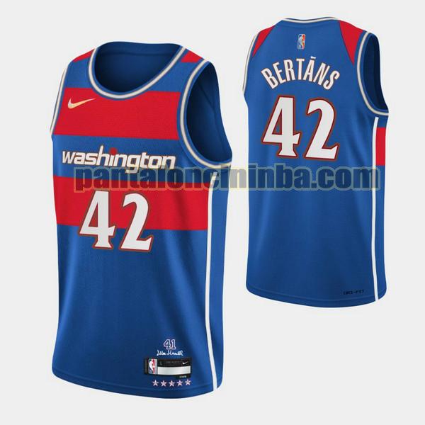 Maglie Uomo basket Bertans 42 Washington Wizards Blu 75th Anniversary