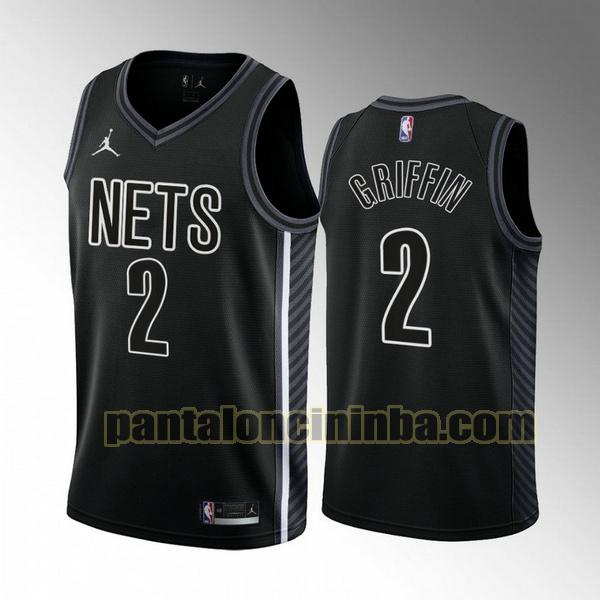 Maglie Uomo basket Blake Griffin 2 Brooklyn Nets Nero 2022-2023