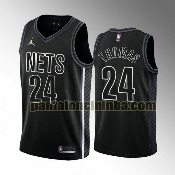 Maglie Uomo basket Cam Thomas 24 Brooklyn Nets Nero 2022-2023