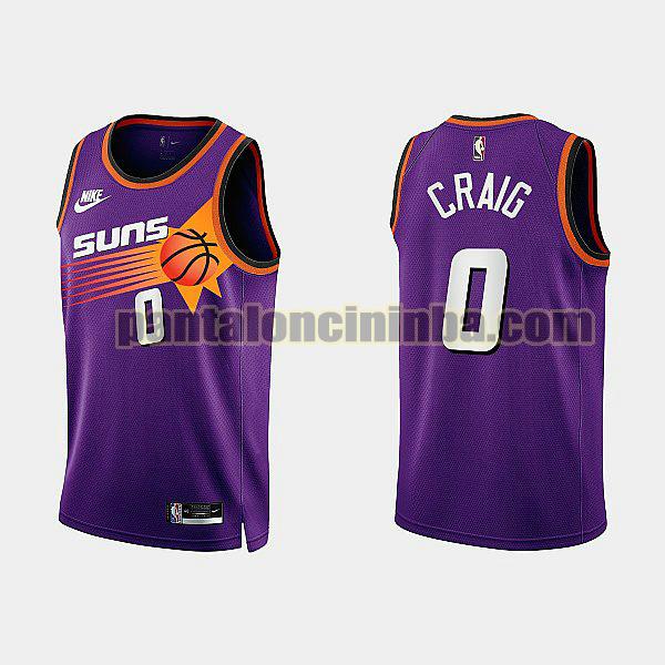 Maglie Uomo basket Craig 0 Phoenix Suns Viola 2022 2023