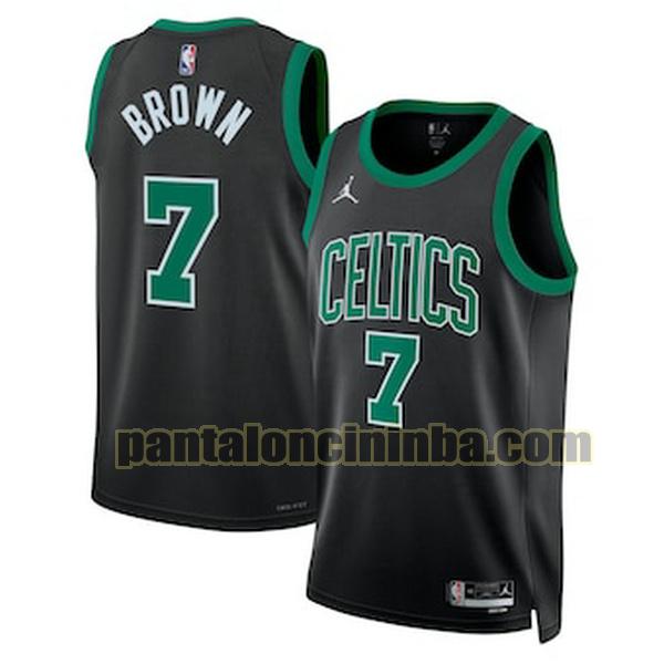 Maglie Uomo basket Jaylen Brown 7 Boston Celtics Nero 2022-2023