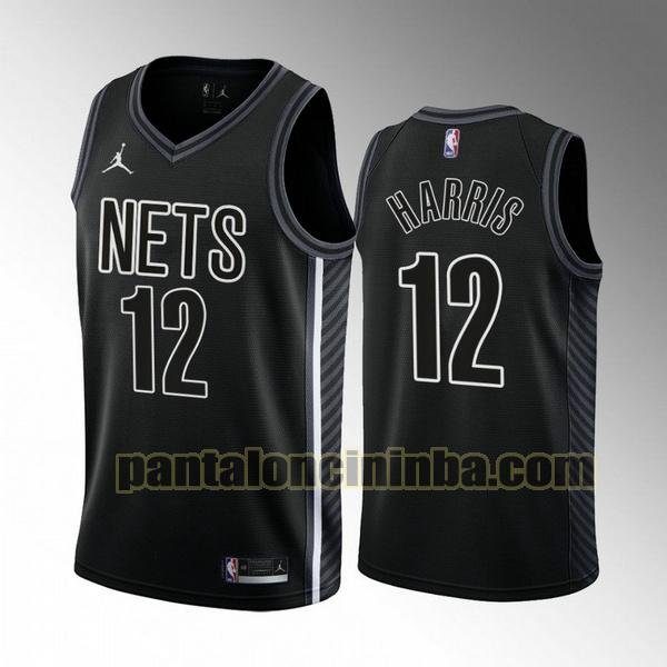 Maglie Uomo basket Joe Harris 12 Brooklyn Nets Nero 2022-2023