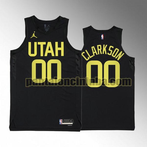 Maglie Uomo basket Jordan Clarkson 0 Utah Jazz Nero 2022 2023
