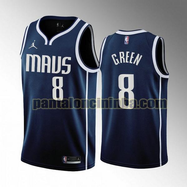 Maglie Uomo basket Josh Green 8 Dallas Mavericks Blu 2022-2023
