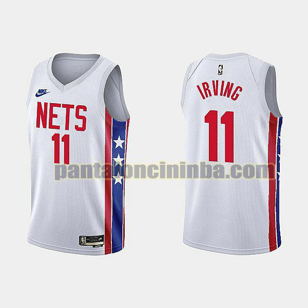 Maglie Uomo basket Kyrie Irving 11 Brooklyn Nets Bianco 2022-2023