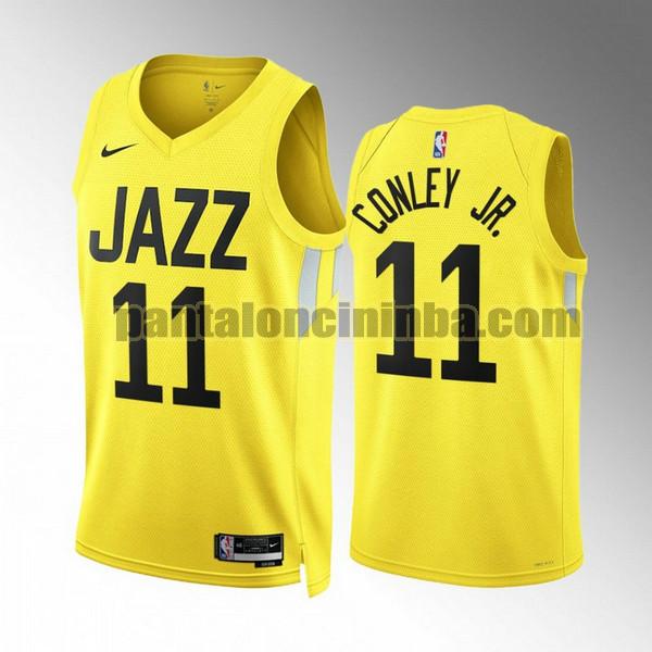 Maglie Uomo basket Mike Conley Jr. 11 Utah Jazz Giallo 2022 2023