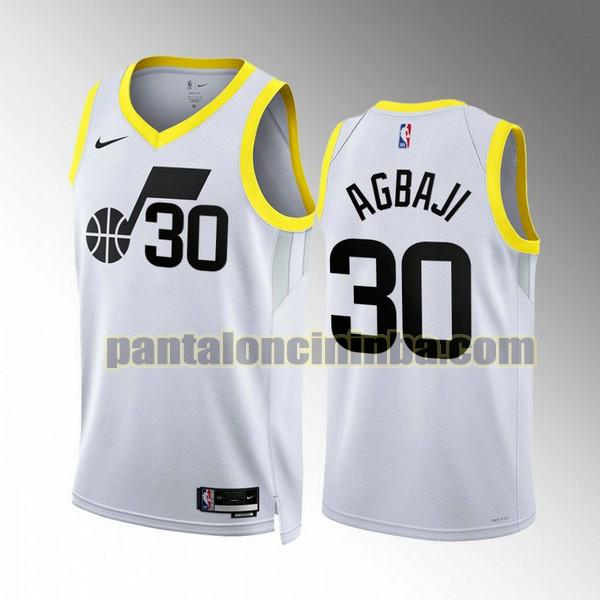 Maglie Uomo basket Ochai Agbaji 30 Utah Jazz Binaco 2022 2023