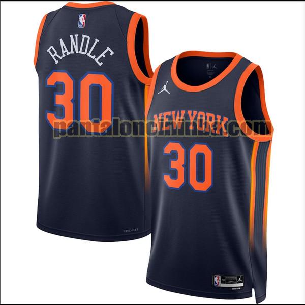Maglie Uomo basket Randle 30 New York Knicks Nero 2022 2023