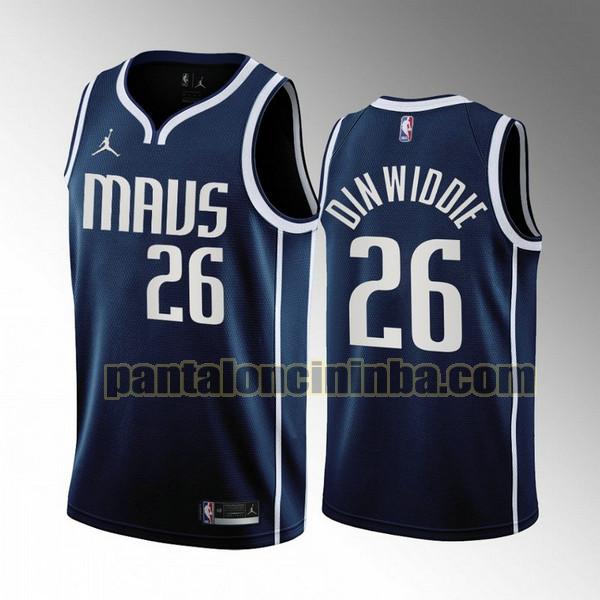 Maglie Uomo basket Spencer Dinwid 26 Dallas Mavericks Blu 2022-2023