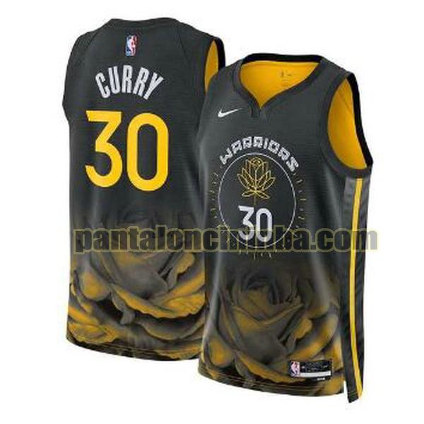 Maglie Uomo basket Stephen Curry 30 Golden State Warriors Nero 2022-2023