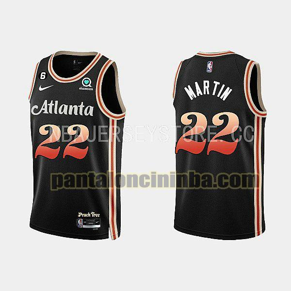 Maglie Uomo basket Tyrese Martin 22 Atlanta Hawks Nero 2022-2023