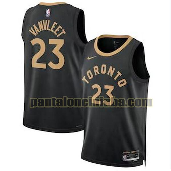 Maglie Uomo basket Vanvleet 23 Toronto Raptors Nero 2022 2023