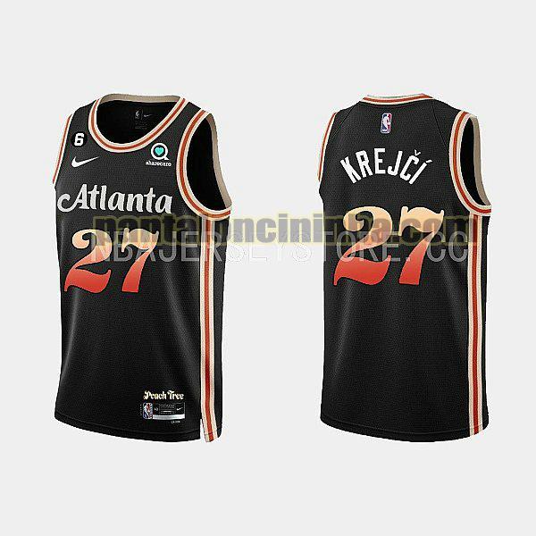 Maglie Uomo basket Vit Krejci 27 Atlanta Hawks Nero 2022-2023