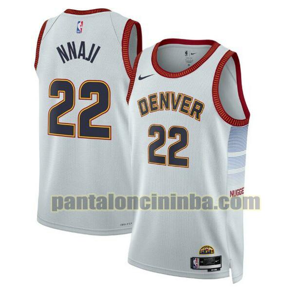 Maglie Uomo basket Zeke Nnaji 22 Denver Nuggets Bianco 2022-2023