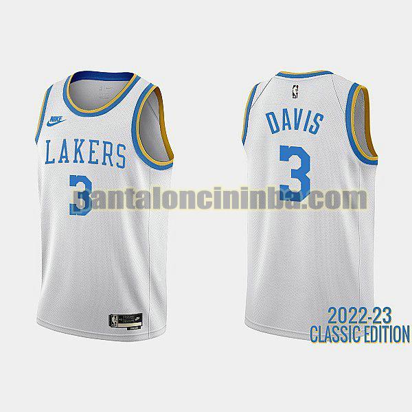 Maglie Uomo basket anthony davis 3 Los Angeles Lakers Bianco 2022-23