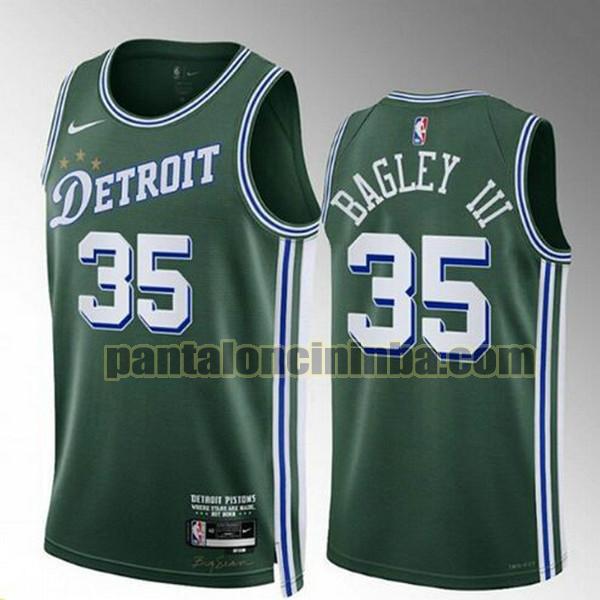Maglie Uomo basket bagley iii 35 Detroit Pistons Verde 2022-2023
