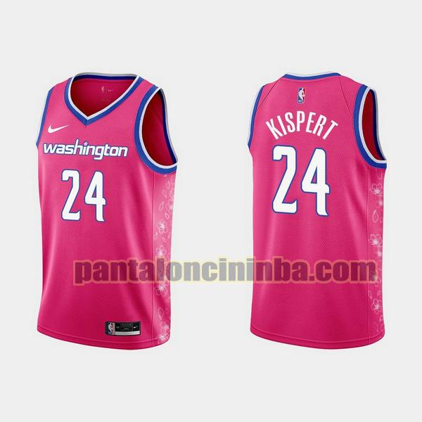 Maglie Uomo basket corey kispert 24 Washington Wizards Rosa 2022 2023