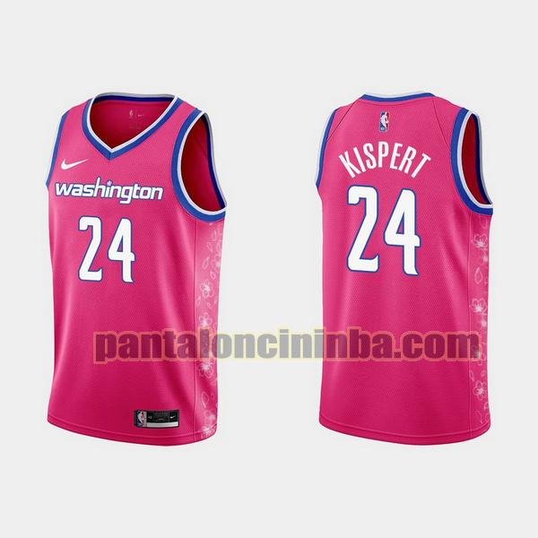 Maglie Uomo basket corey kispert 24 Washington Wizards Rosa 2022 2023