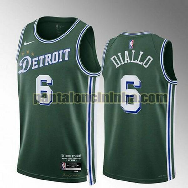 Maglie Uomo basket hamidou diallo 6 Detroit Pistons Verde 2022-2023