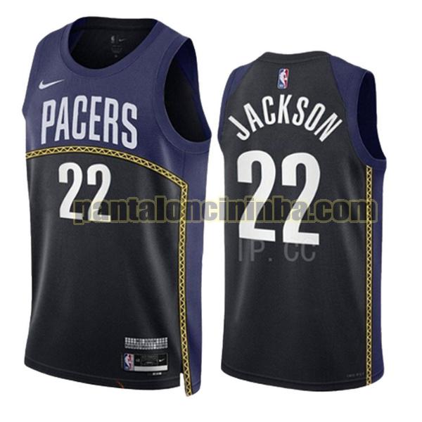 Maglie Uomo basket isaiah jackson Indiana Pacers Blu 2022 2023