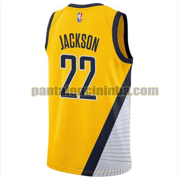 Maglie Uomo basket isaiah jackson Indiana Pacers Giallo 2022 2023