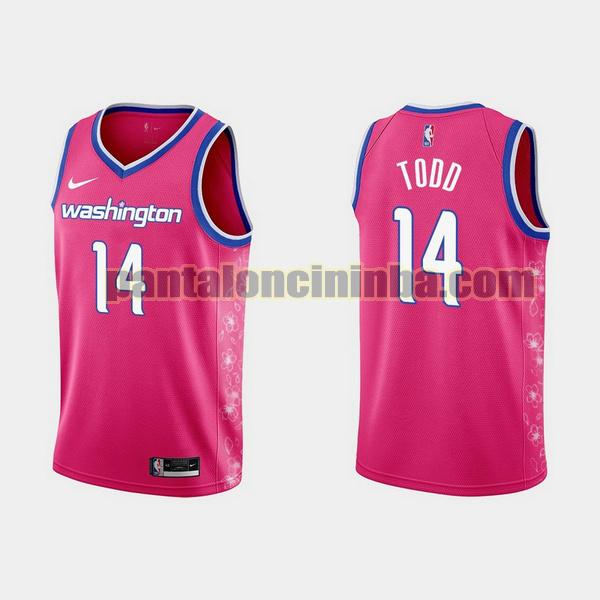 Maglie Uomo basket isaiah todd 14 Washington Wizards Rosa 2022 2023