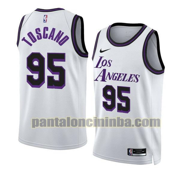 Maglie Uomo basket juan toscano anderson 95 Los Angeles Lakers Bianco 2022-2023