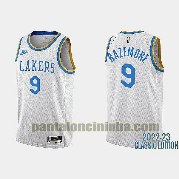 Maglie Uomo basket kentbazemore 9 Los Angeles Lakers Bianco 2022-23