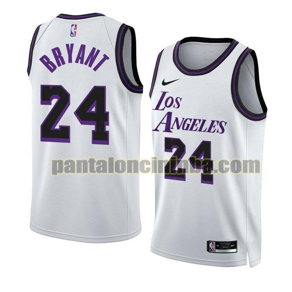 Maglie Uomo basket kobe bryant 24 Los Angeles Lakers Bianco 2022-2023