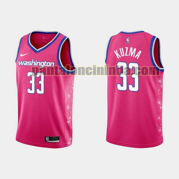 Maglie Uomo basket kyle kuzma 33 Washington Wizards Rosa 2022 2023