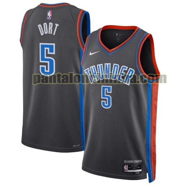 Maglie Uomo basket luguentz dort 5 Oklahoma City Thunder Nero 2022 2023