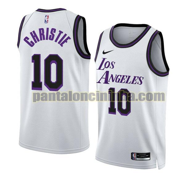 Maglie Uomo basket max christie 10 Los Angeles Lakers Bianco 2022-2023