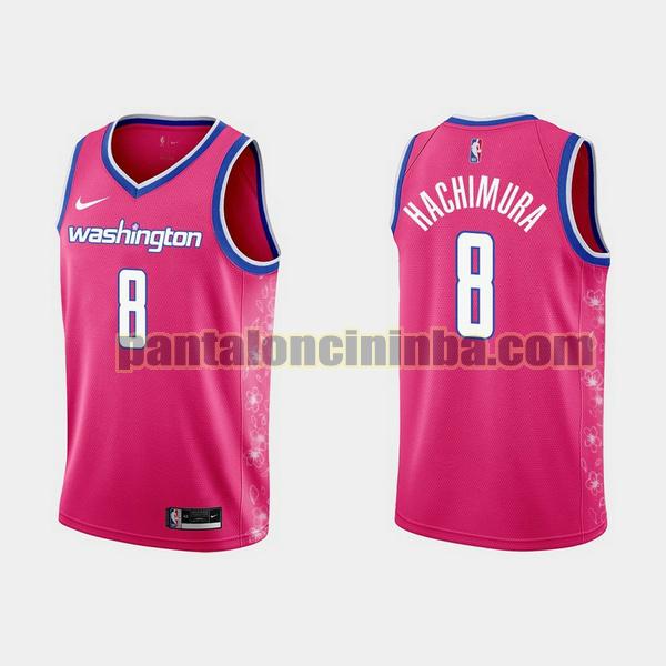 Maglie Uomo basket rui hachimura 8 Washington Wizards Rosa 2022 2023