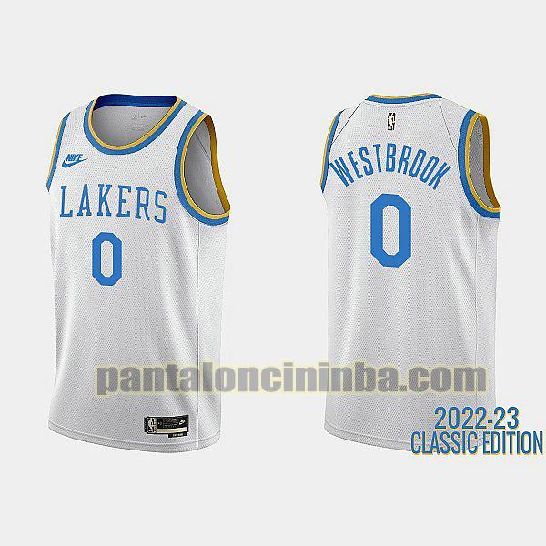 Maglie Uomo basket russell westbrook 0 Los Angeles Lakers Bianco 2022-23