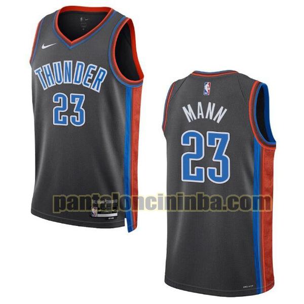 Maglie Uomo basket tre mann 23 Oklahoma City Thunder Nero 2022 2023