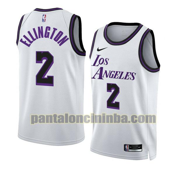 Maglie Uomo basket wayne ellington 2 Los Angeles Lakers Bianco 2022-2023
