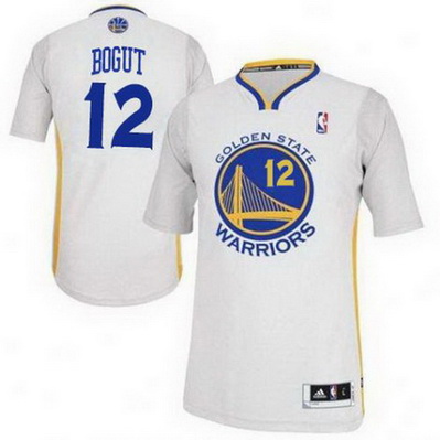 maglietta nba andrew bogut 12 golden state warriors bianca