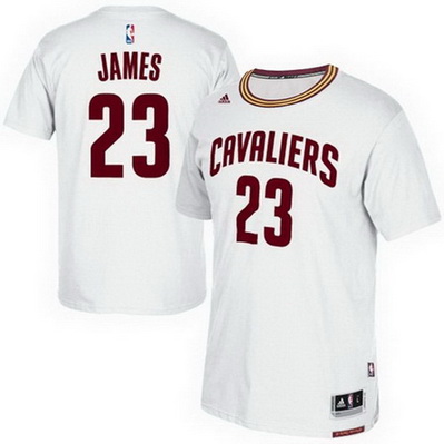 maglietta uomo cleveland cavaliers 2016 lebron james 23 bianca