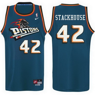 maglietta uomo jerry stackhouse 42 detroit pistons alternato