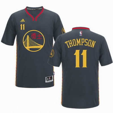 maglietta basket klay thompson 11 golden state warriors cina nero