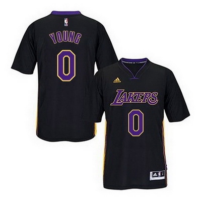 maglietta basket los angeles lakers nick young 0 2015 nero