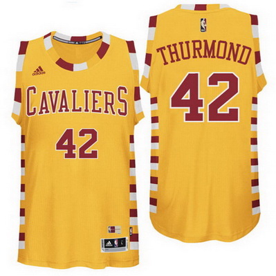 maglietta nba nate thurmond 42 retro cleveland cavaliers giallo