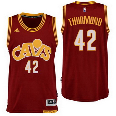 maglietta uomo nate thurmond 42 retro cleveland cavaliers rosso