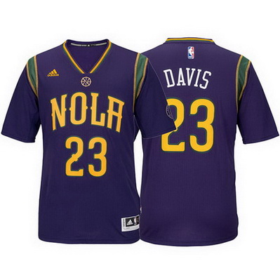 maglietta nba new orleans pelicans 2016 anthony davis 23 porpora