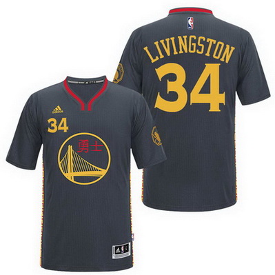 maglietta nba shaun livingston 34 2017 golden state warriors nero