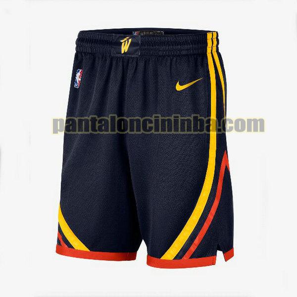 Pantaloncini Nba Uomo basket Golden State Warriors Navy 2021