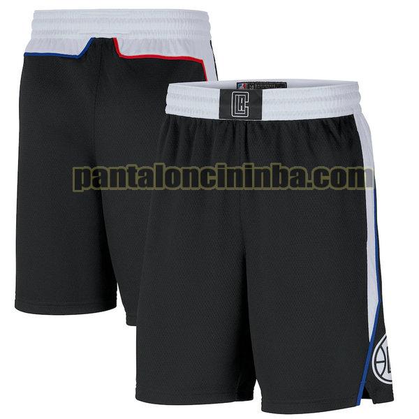 Pantaloncini Nba Uomo basket Los Angeles Clippers Nero 2021