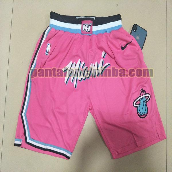Pantaloncini Nba Uomo basket Miami Heat Rosa 2021